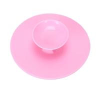 POPETPOP Makeup Can Be Filled with Water Pad Brush Cleaning Silicone Design Hand Held Pink Makeup Cleaner Tool for Effective Brush Wash and Cleansing