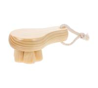 POPETPOP Manual Facial Cleansing Brush with Wooden Material with Flower Design Rich Foam Creation and Deep Pore Cleaning for Home and Travel Use