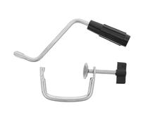 POPETPOP Manual Pasta Maker Handle and Table Clamp Set, Metal Crank and Fixing Clip Easy Replacement and Secure Fixation for Dough Roller and Manual Noodle Maker for DIY Cooking