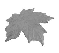 POPETPOP Maple Leaf Iron Garden Stepping Stone Outdoor Pathway Accent Cast Iron Decor 31.5x28.7cm 1.35kg