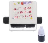 POPETPOP Math Rolling Stamp for Students - Addition and Subtraction Practice to 100 - Digital Teaching Stamp Roller for Classroom Use and Early Primary Math Learning