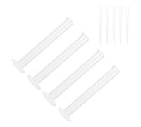 POPETPOP Measuring Cylinder Kit Plastic 4x100ml Graduated Cylinders with 5x3ml Droppers, Easy-to-read for Rapid Liquid Transfer, Schools and Kitchen