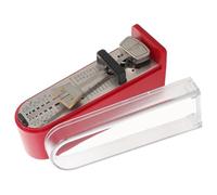 POPETPOP Mechanical Mini Metronome for Piano Guitar Drum Violin - Red Pocket Mechanical Metronome with Loud Accent Bell, Precise Rhythm Timer for Music Practice and Beginners
