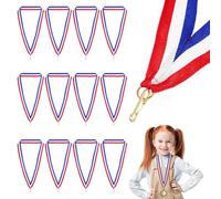 POPETPOP Medal Ribbons Easy to Put and Take 20pcs Multi-function with Polyester Cotton Material Sport Award Style Neck Lanyards for Medals for Relay Races and Parties