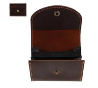 POPETPOP Men's Accordion Credit Card Holder Spacious Cowhide Card Case Snap Button Closure for Business and Travel Minimalist Design Slots for Organized Storage