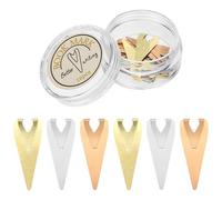 POPETPOP Metal Brass Book Darts 12Pcs Mini Bookmark Holders for Documents, Smooth Page Markers for Reading by Students and Teachers
