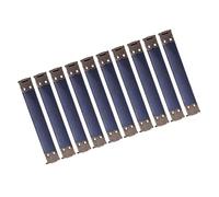 POPETPOP Metal Internal Flex Frames in Navy Iron 9cm 10pcs with Spring Clip Handbag Hinges for DIY Coin Purse Sewing Craft Accessories