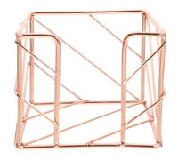 POPETPOP Metal Memo Note Holder Desktop Organizer Rose Gold Paper Tray Suitable for Office and School Desk Use