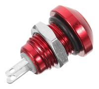 POPETPOP Metal Round 8Mm Momentary Push Button Switch Self-Reset Automotive Ignition Starter Car Engine Replacement Vehicle Push to Start Button for Industrial Controls