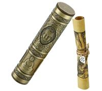 POPETPOP Metal Wishing Paper Tube Decorative Wish Paper Roll Storage Easy to Use Portable Creative Design Unique and Innovative for Gifting Couples Girlfriends