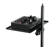 POPETPOP Microphone Suitable in Broadcast for Accessories Small Holding Clamp-on Storage Tray Holder Black Iron with Compatible Room and Stage Use Cell Phones and Cameras
