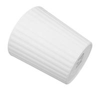 POPETPOP Mini Desktop Trash Can Small Waste Bin White Heightened Open Top Office Paperbasket for Home and Dormitory Use