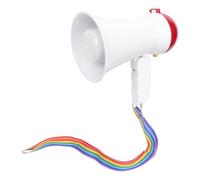 POPETPOP Mini Handheld Electric Voice Amplifier Portable Loudspeaker Megaphone for Sports Coaching and Outdoor Events, Plastic Body without Battery, Compact Multi-purpose Speaker