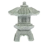 POPETPOP Mini Pagoda Lantern Garden Statue for Outdoor Decor Japanese Style Small Size Zen Garden Decoration for Micro Landscapes and Fish Tanks