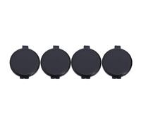 POPETPOP Mini Round Fingerprint Stamp Pad 4Pcs Black Quick-Drying Ink Pads for Identification and Indoor/Outdoor Application