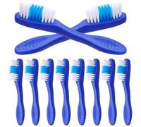 POPETPOP Mini Toothbrushes 10 Pack Small Soft Bristle Oral Hygiene Brushes with Anti-Self-Design for Psychiatric Units and Prisons