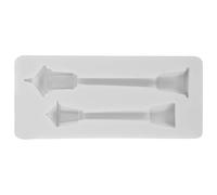 POPETPOP Miniature Lamp Post and Street Lamp Silicone Mold for Resin Crafts Epoxy Resin Moulds Suitable for Christmas Cake Decoration and Candle Making