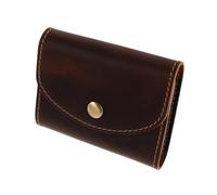 POPETPOP Minimalist Cowhide Card Holder Snap Closure Slot Capacity for Business and Credit Cards and Stylish Accordion Wallet for Everyday Use