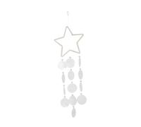 POPETPOP Mirror Shell Wind Chime outside Hanging Decor Star Shape for Balcony and Garden Party Decor