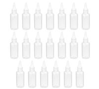 POPETPOP Ml Plastic Squeeze Bottles with Pointed Head Cap Leakproof Refillable Dispenser Bottles for Storage Liquid and Pigment for Cosmetics and Sample Use