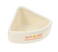 POPETPOP Modern Ceramic Hamster Bowl Small Pet Food Container Food Bowl Sturdy Household Hamster Feeder