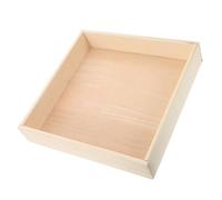 POPETPOP Montessori Wooden Sand Tray for 25x25x6cm - Square Desktop Sandbox Storage Box for Indoor Sensory Play and Development