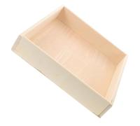 POPETPOP Montessori Wooden Sand Tray for 25x25x6cm Square Indoor Sandbox Storage Box with Lid Sand Pit for Development and Small Apartment Play