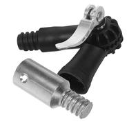 POPETPOP mop rotary adapter pole handle extension with aluminum alloy threaded tip, 1 set, versatile compatibility for window cleaners, easy assembly