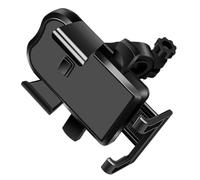 POPETPOP Motorbike Phone Mount Black Resin Adjustable Holder 360 Degree | Four-way Adjustment, One-piece Lock Design, Nonslip Grip for Easy Access to Your Mobile Phone