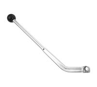 POPETPOP Motorcycle Hand Gear Shifter Lever Replacement for Dirt Bike Utv | Metal Silver Build, Textured Antislip Finish, Secure Grip in Wet or Dusty off Road Conditions