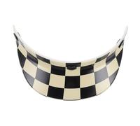 POPETPOP Motorcycle Helmet Visor Replacement Sun Shield Attachment for Motorbike and Half Helmets Lightweight Synthetic Resin Retro Style Sun Protection Visor