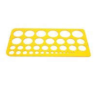 POPETPOP Multi-Function Circle Template Ruler for Drawing, Hollow Round Stencil Measuring Tool, Geometry Design and Technical Drafting Aid for Office and Art Use
