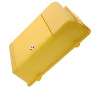 POPETPOP Multi-function Mailbox Sturdy Yellow Hanging Letter Box Outdoor Wall Mount Suggestion Box with Lock, Weather-resistant Plastic and Metal for Commercial and Front Door House Use