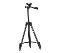 POPETPOP Multi-function Mini Camera Tripod Live Streaming Holder Outdoor Projector Bracket Compact Adjustable Desktop Stand for Phone and Fishing Lights Black