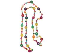 POPETPOP Multi-Layer Bohemia Coconut Shell Necklace Colourful Pendant Jewellery for Women Birthday and Casual Wear