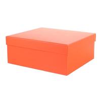 POPETPOP Multifunctional Packaging Box Wrapping Box Orange Paper Container 20X18X8Cm, Storage for Wedding