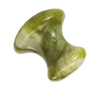 POPETPOP Mushroom-Shaped Face Gua Sha Stone Green Jade Facial Beauty Massager for Meridian Therapy and Eye Care, Portable Massage Tool for Home Spa and Relaxation