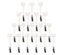 POPETPOP Nail Polish Replacement Brushes with Black Soft Bristles Nylon 20pcs for Drawing Patterns and Flowers for Nail Gel Bottle for Art and