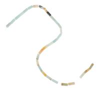 POPETPOP Natural Amazonite Rectangular Crystal Agate Beads 4x13mm, 30pcs DIY Jewelry Making Spacer Beads for Crafting Adult Bracelet Necklace Supplies