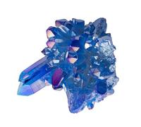 POPETPOP Natural Crystal Blue Stone Ornament in Random Shape, Crystals Bulk for Gardening and DIY Crafts, Natural House Accessories Improving Living Environment for Flowerpot and Aquariums
