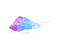 POPETPOP Natural Crystal Stone Column Decorative Ornament for Home Desktop Handcrafted Rough Gemstone with Painted Finish Unique Positive Energy Display