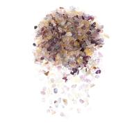 POPETPOP Natural Fluorite Decorative Gravel 200g Pack for Fish Tank Turtle Aquarium Home Garden Elegant Crystal Rocks