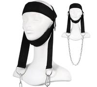 POPETPOP Neck Exercise Harness for Shoulder Weight Training with Thick Neoprene Padding Neck Support Exercise Bracket Designed for Adult Gym Training and Fitness Use