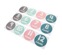 POPETPOP Newborn Monthly Stickers Digital Photo Props Decals for Girl Months