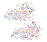 POPETPOP No Hole Floating Pearl Beads Vase Filler 1000pcs Macaron Color DIY Home Decor Makeup Brush Holder Filling Water Pearls for Candle Cup and Floral Centerpieces