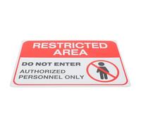 POPETPOP No Trespassing Warning Sign No Entry Safety Caution Board for Home Business Outdoor Use Sturdy Material Restricted Entrance Keep out Notice for Garden