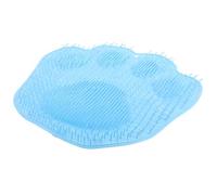 POPETPOP Non-Slip Blue Bath Massage Foot Mat with Suction Cups Shower Foot Scrubber Pad for Bathroom Use for Home Shower Floor