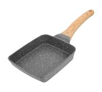 POPETPOP Non-Stick Steak Frying Pan with Handle, Medical Stone Coating, Aluminium Material, Anti-Scald Feature, Suitable for Outdoor Barbecue and Home Cooking, Sturdy and Easy to Clean