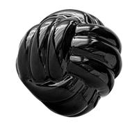 POPETPOP Nordic Style Ceramic Thread Knot Ornament with Unique Line Texture Smooth Polished Finish Modern Home Decor Accent for Living Office and