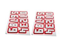 POPETPOP Number Decal Stickers for Football and Hockey Helmets, Self-adhesive Vinyl Number Labels, 2 Sets (0-9) for Youth Sports, Reflective Multipurpose Helmet Stickers for Team Competitions